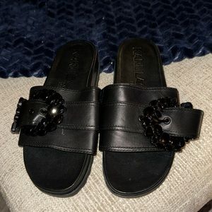 Karl Lagerfeld stone buckle slide.    Size 8.  Never worn!